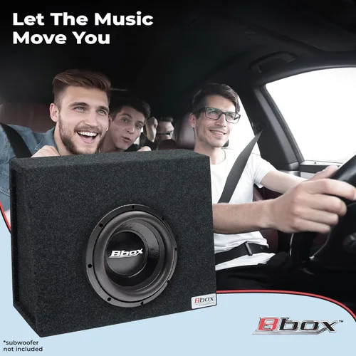 Vista 3 de Bbox Pair - Caja de subwoofer sellada en forma de cuña de 10 pulgadas, cajas y carcasas de subwoofer para automóvil, caja de subwoofer prémium que