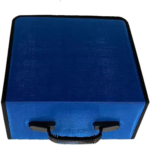 Vista 4 de Estuche organizador para CD/DVD, funda para cartera, almacenamiento de disco de capacidad de 400 (color azul)