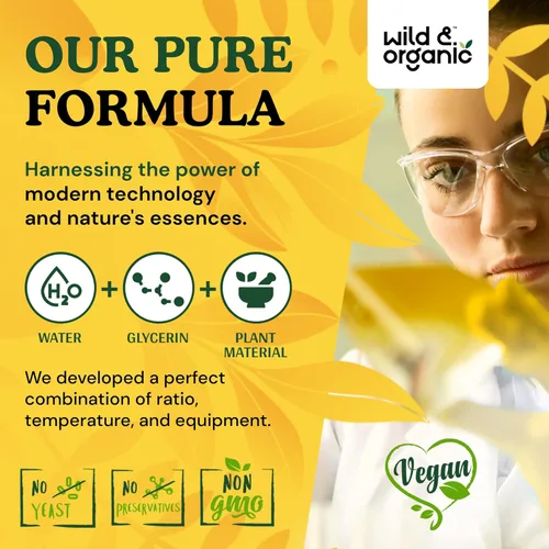 Vista 8 de Wild & Organic Suplemento de Raíz de Diente de León - Soporte para Limpieza de Desintoxicación del Hígado - Tintura de Raíz de Diente de León