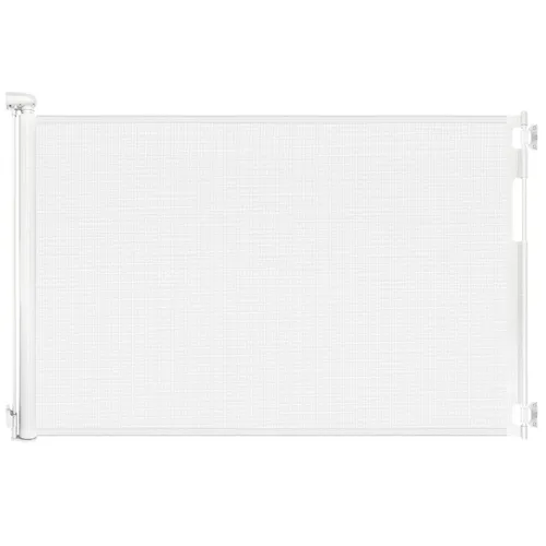 Vista 13 de Puertas retráctiles para bebés para puertas, puerta de malla para perros para escaleras, puerta para mascotas interior, se extiende a 55" de ancho