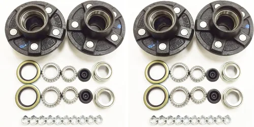 Vista 4 de LIBRA Remolque 5 Lugs Kits de buje loco 5 en 4.5 5x4.5 para eje de 3500 libras 22017K Pack 2