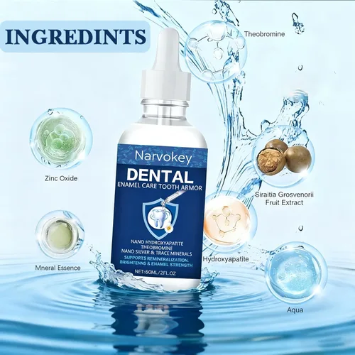 Vista 5 de Armadura de dientes para reparación de caries, fórmula de fortalecimiento de esmalte transparente con hidroxi para la salud de la defensa