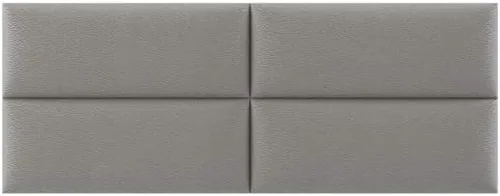 Vista 2 de Vänt - Paneles tapizados de cabecera para montar en la pared, diseño Isabelle, 60 x 23 pulgadas, configuración de 4 paneles individuales