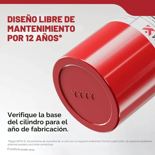 Vista 10 de Kidde - Extintor básico para el hogar, oficina, residencial, de un solo uso, 5BC